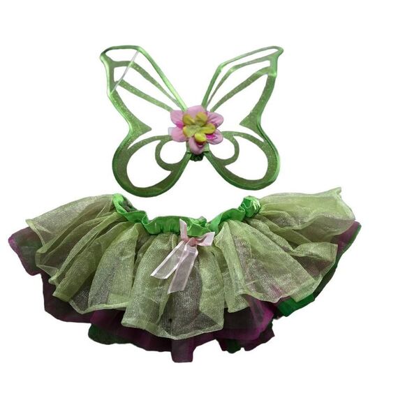 Tinkerbell costume wings and skirt 4-6 - Picture 1 of 3